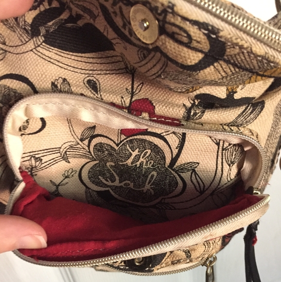 The Sak Foldover Crossbody Floral Bird Design - Picture 7 of 14